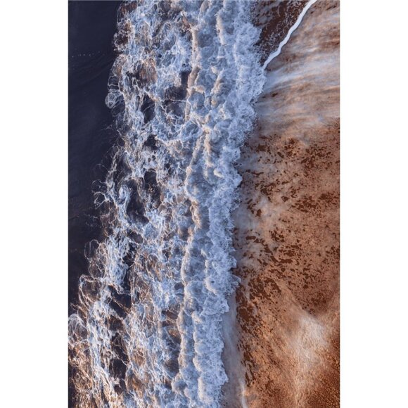 Rehoboth Beach Waves & Sand Aerial - 8x12" - Color Photograph (Vertical) - Picture 1 of 1